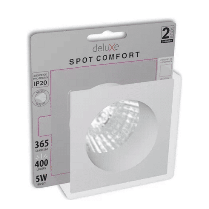 Spot Recuado Comfort Quad LED 5W