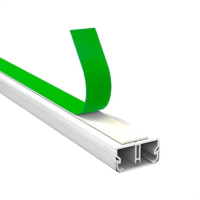 Canaleta para Fios 1 Metro x 20mm x 10mm C/Divisória e Fita Dupla Face
