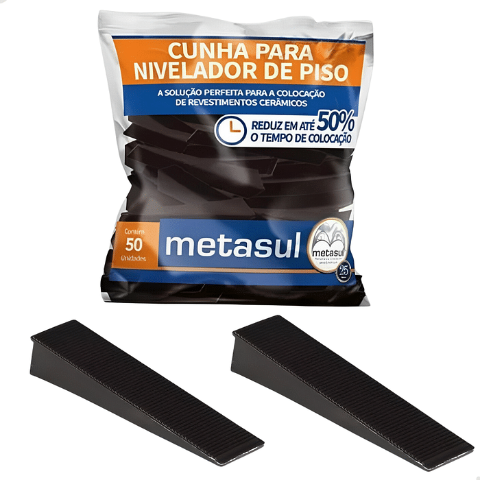 Cunha Nivelador de Porcelanato 50 Unidades - Metasul