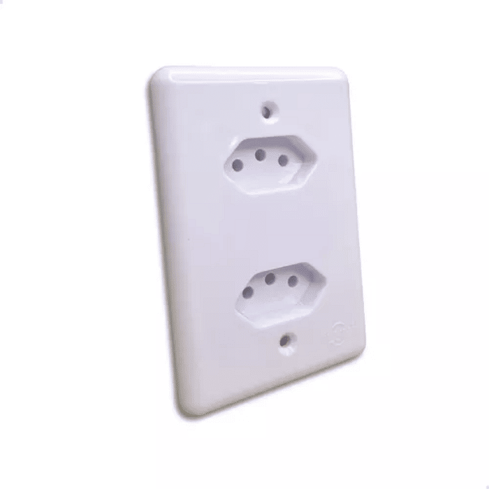 Tomada Dupla Monobloco 20A - Ilumi