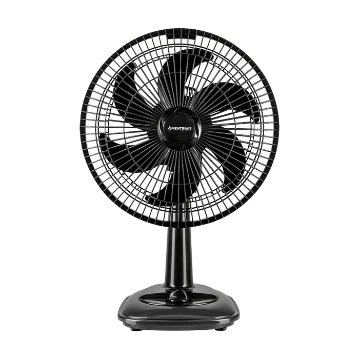 Ventilador de Mesa 30cm Turbo 55W Ventimais Preto com oscilação e alta ventilação
