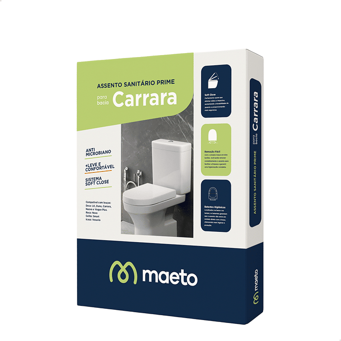 ASSENTO CARRARA SOFT CLOSE  BRANCO - MAETO