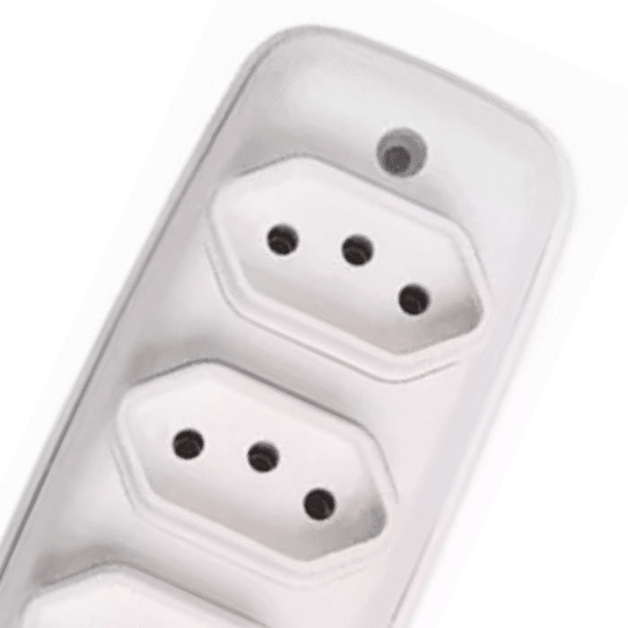 Tomada Em Barra Quadrada 2P+T 10A 250V