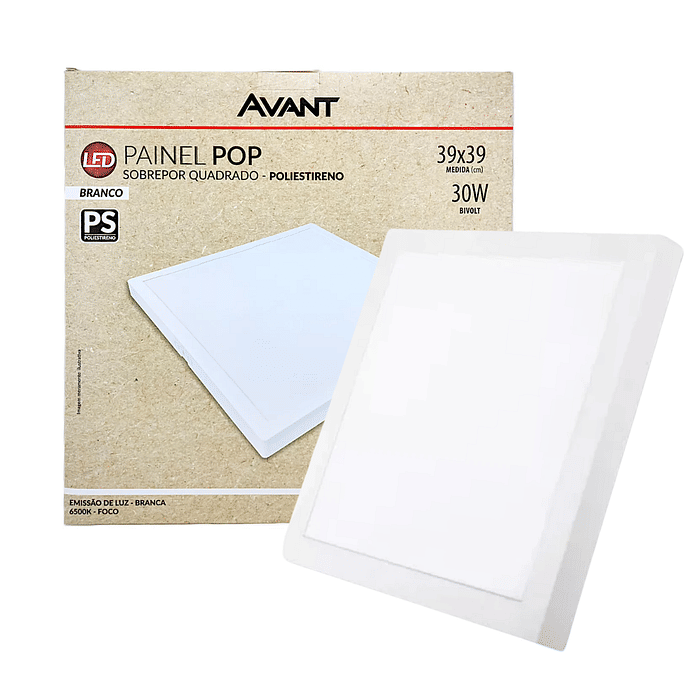 PAINEL PLAFON 30W Q-S 39X39 POP - AVANT