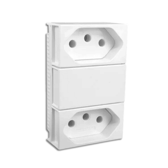 Módulo 2 Tomadas 20A Monobloco Slim - Ilumi