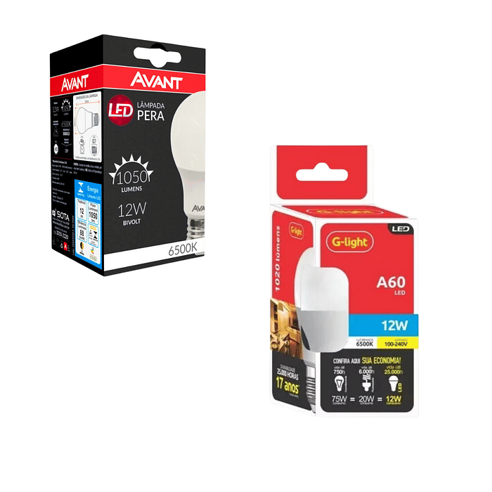 Lâmpada LED 12W Pera