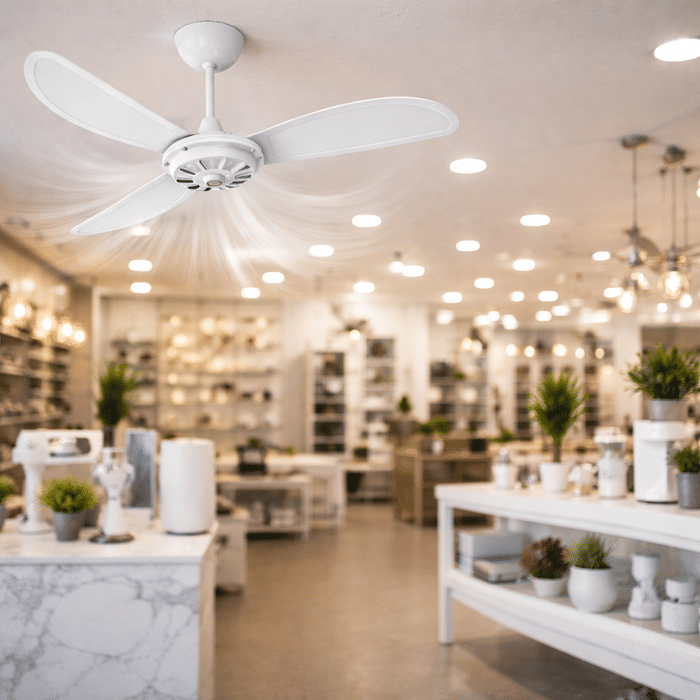 VENTILADOR DE TETO FIRENZE - SEM LED - BRANCO 