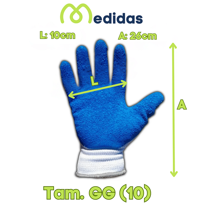 Luva 1005 Algodão - GG (10)