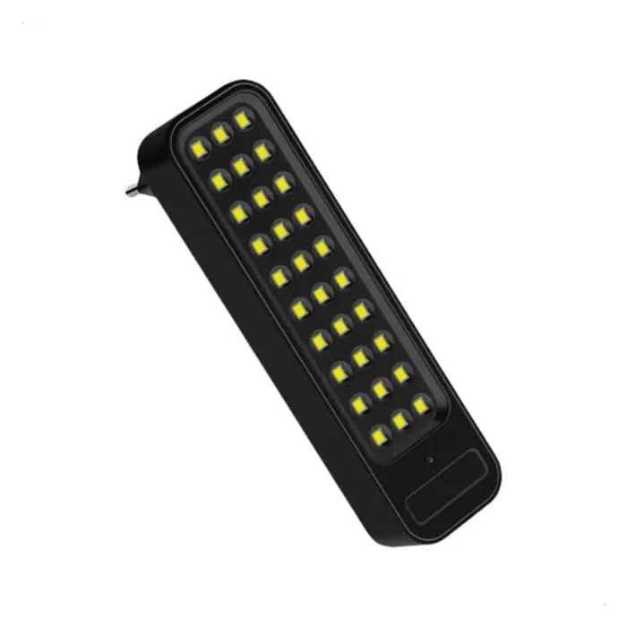LUMINARIA LED EMERGENCIA BARRA 2W 30 LEDS  C/PLUG PRETA - AVANT