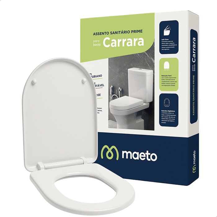 ASSENTO CARRARA SOFT CLOSE  BRANCO - MAETO