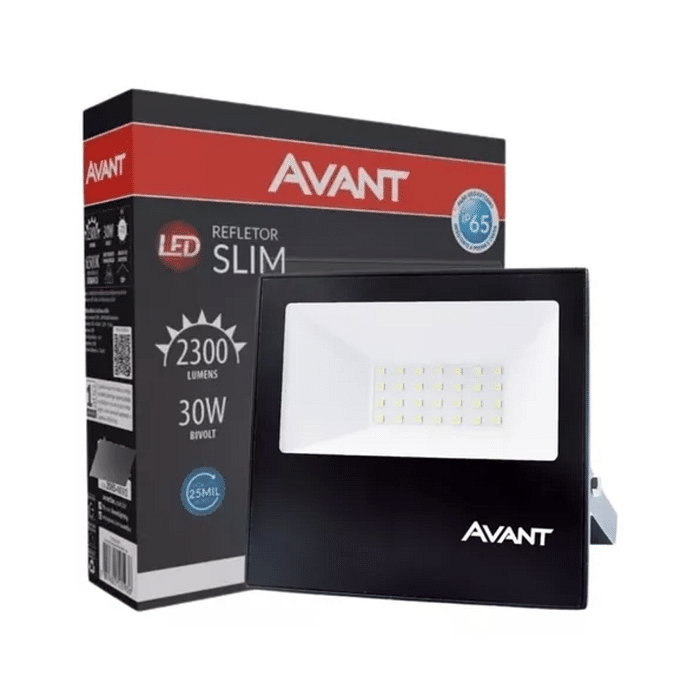 Refletor Holofotote 30W LED Slim - Avant