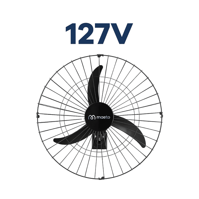VENTILADOR OSC DE PAREDE 60 CM LIGHT 147W - MAETO