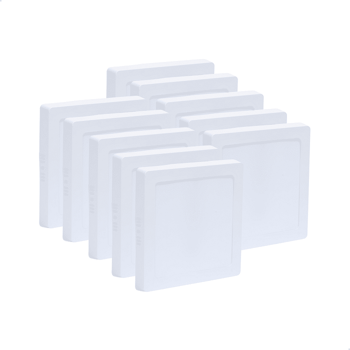 Comprar combo painel plafon LED 30W 40x40 sobrepor branco frio Combo 10 painéis plafon LED 30W 40x40 sobrepor branco frio para iluminação comercial