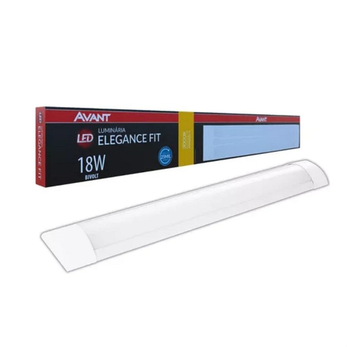 Luminária LED Tubular 18W Elegance Fit - Avant