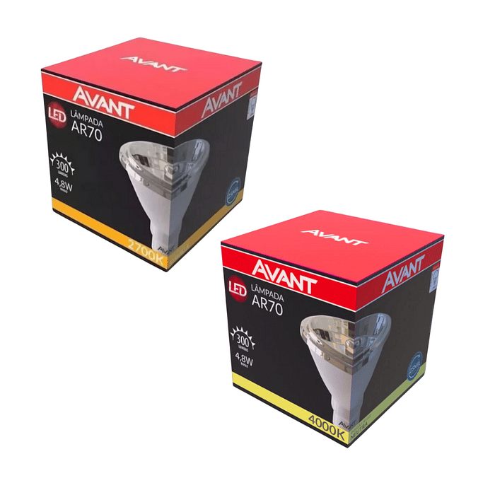 Lâmpada LED AR70 4,8W GU10 - Avant