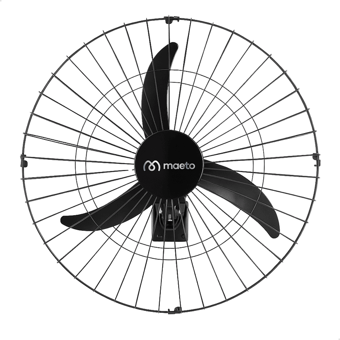 Ventilador de Parede Oscilante 60cm 200W Light Maeto - Preto