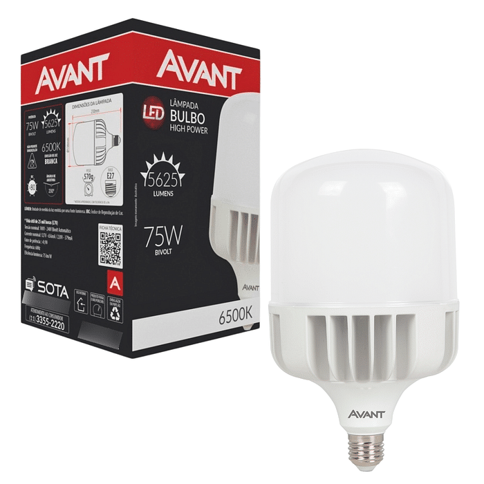 Lâmpada LED 75W Bulbo - Avant