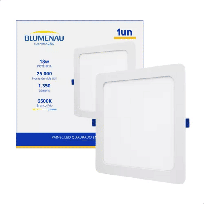 Painel Plafon 18W Q-E 22X22 - Blumenau