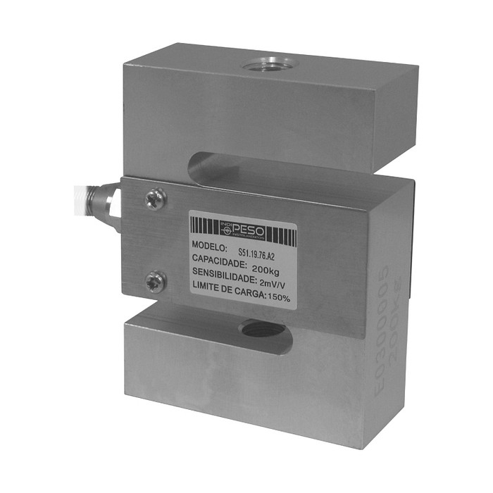 Célula de Carga tipo Z de Tração Capacidade 100Kg Rosca M12 - SZ51-100