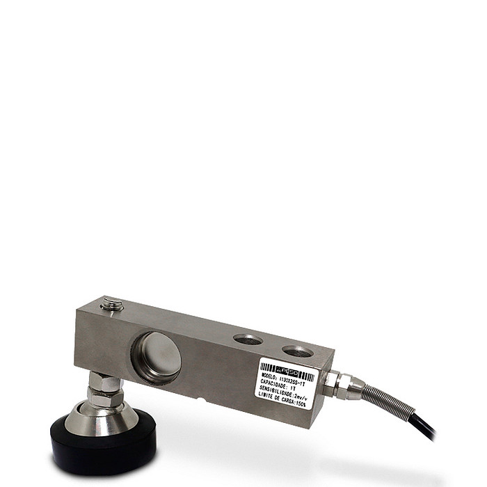 Célula de Carga Tipo I em INOX Capacidade 1.000Kg Rosca M16 e Pé Articulável - I130X2SS-1T