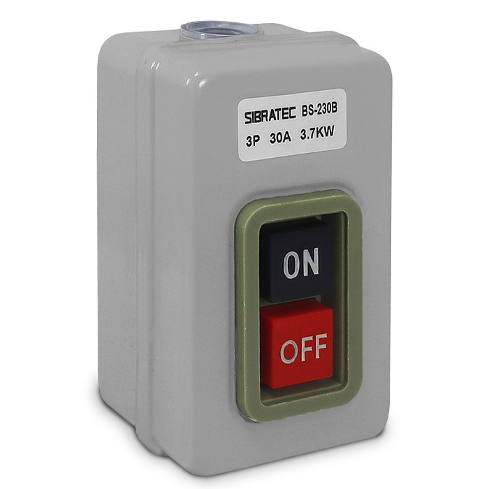 Botoeira Dupla Liga Desliga 30a Chave Trifásica para Motor Até 15cv - BS230B