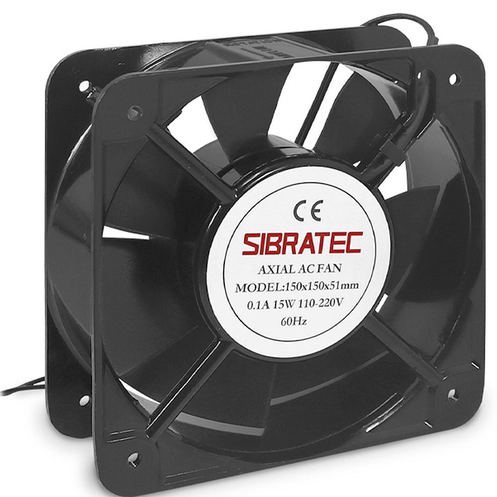 Ventilador Axial 150x150mm Metálico Bivolt 110V 220V Industrial