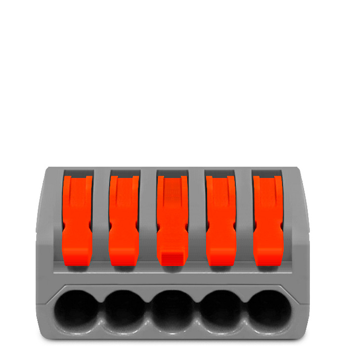 Conector de Emenda Rápida 5 Vias Conectadas para Cabo até 4mm² Corrente máx. 32A - KV415