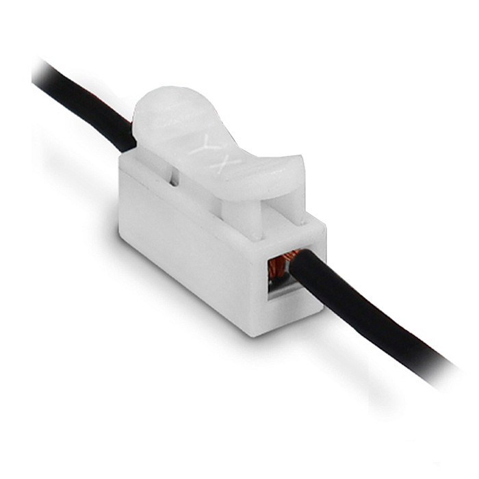 Kit 100 Conector Rápido Emenda 1 Vias Inline Cabo até 2,5mm² Corrente Máx. 10a - CH-1