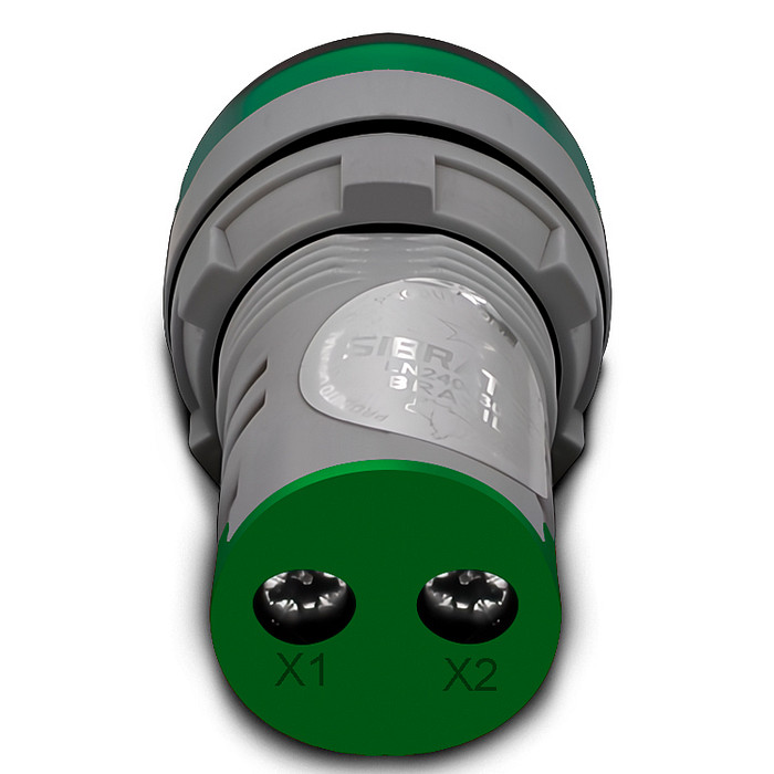 Voltímetro Digital AC Medidor Tensão 20-500V Verde Ø22mm - AD22-22VS-G