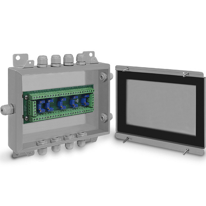 Caixa de Junção Aço Inox para até 10 Células de Carga com Ajuste (Rodoviária) - CXJI-10S