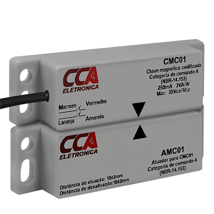 Chave Magnética Codificada 2NF Atuador + Sensor de Proximidade Nr12 - Cmc01