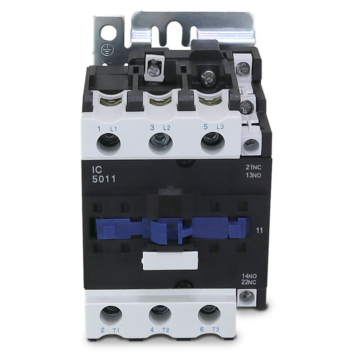 Contator Tripolar 50A 5011 Bobina 220V com 2 Contato aux. 1NA+1NF