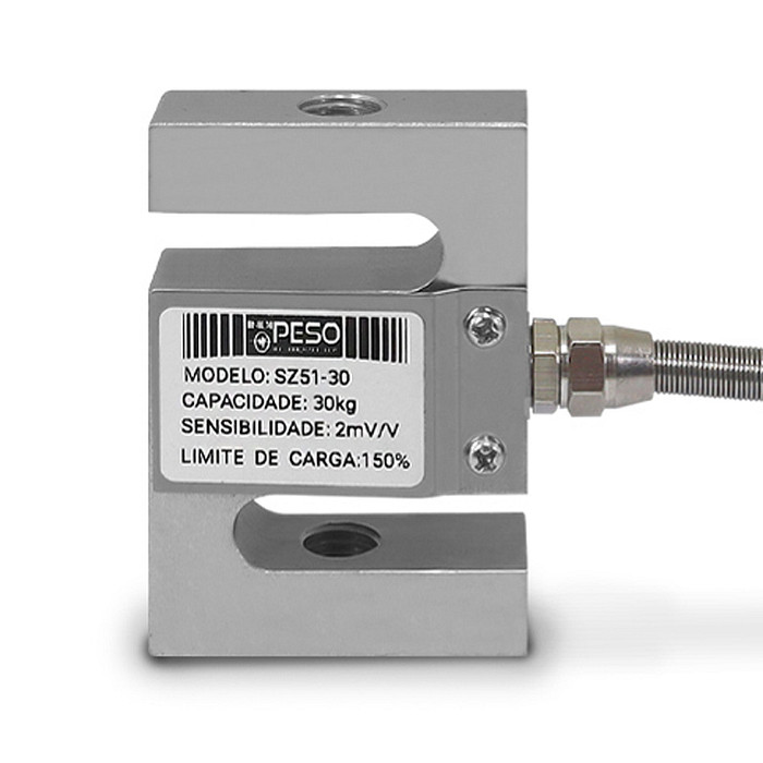 Célula de Carga tipo Z de Tração Capacidade 30Kg Rosca M12 - SZ51-30