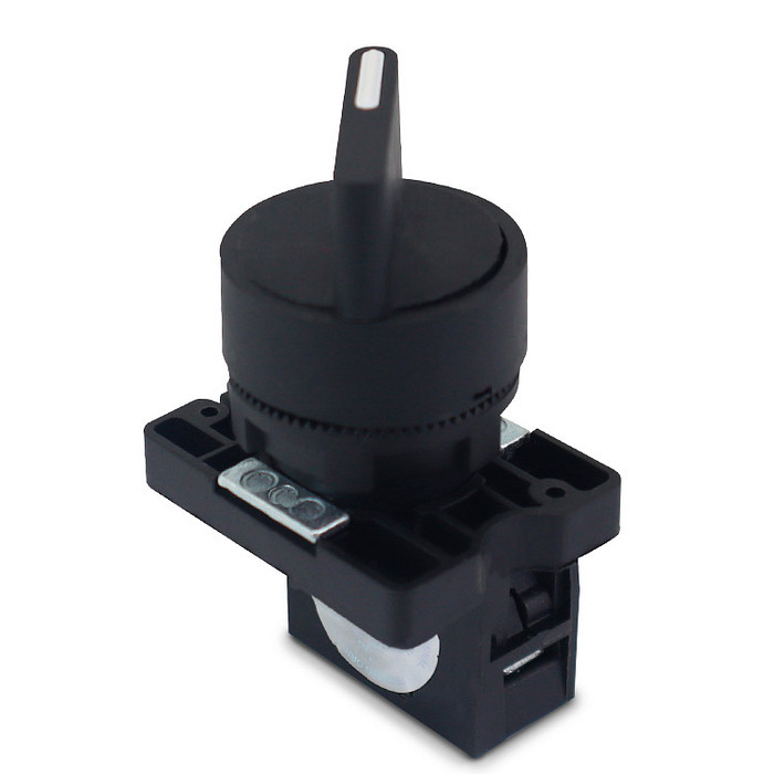 Chave Seletora com 2 Posições 1NA Plástica 22mm Manopla Curta - ED21