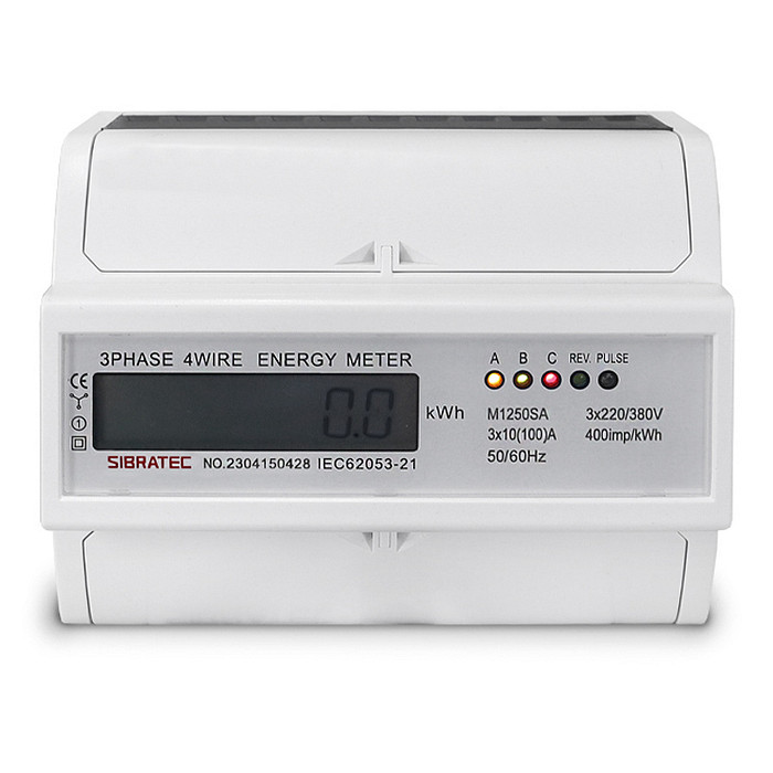 Medidor de Energia kWh Trifásico Medição Direta até 100A - DTS353