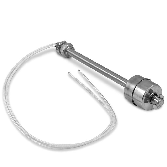 Boia de Nível Aço Inox Vertical 150mm 1NA Cabo com 30cm IP67