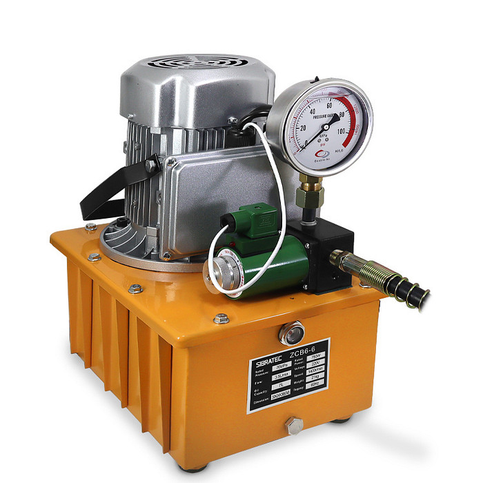 Bomba Hidráulica Elétrica Automática 220v 700bar com Pedaleira de Controle - ZCB 6-6 -700