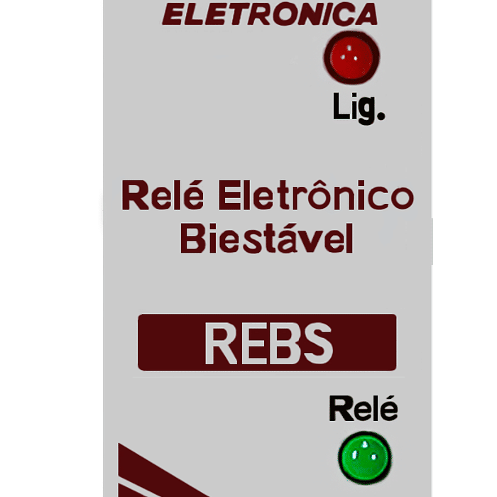 Relé Biestável (Pulso Liga/Desliga) Eletrônico de Impulso 220V