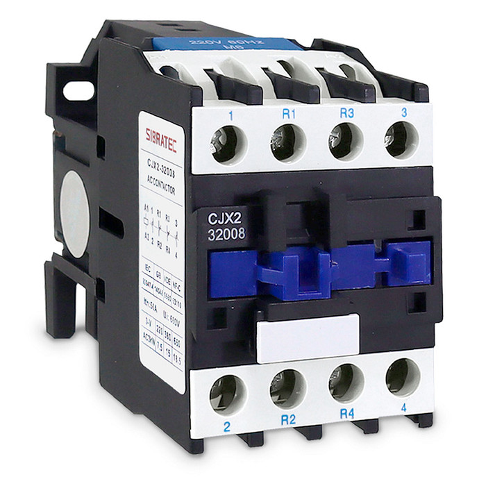 Contator Tetrapolar (2Na+2Nf) 32A Bobina 220V para Transferência de Redes - CJX2-32008