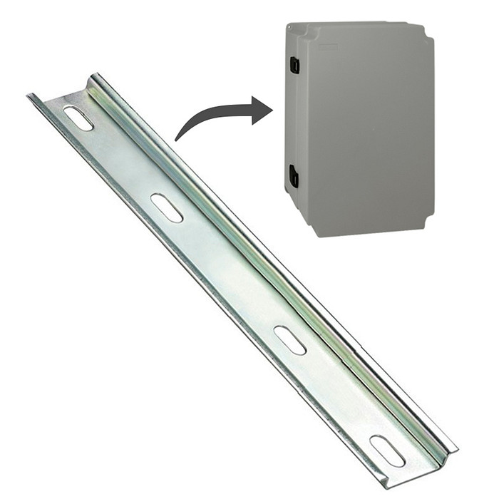 Trilho DIN Perfurado 35x7,5x360mm para Quadro GG 48x38x17cm