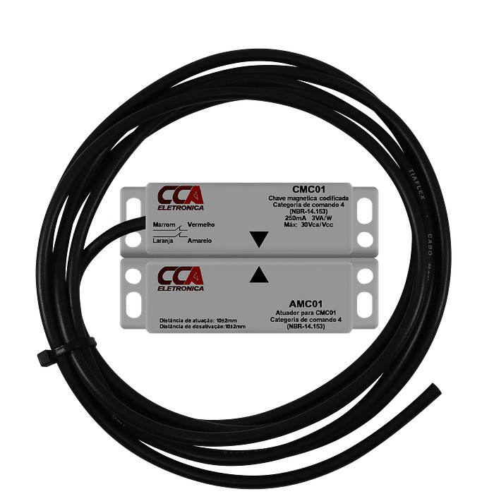 Chave Magnética Codificada 2NF Atuador + Sensor de Proximidade Nr12 - Cmc01