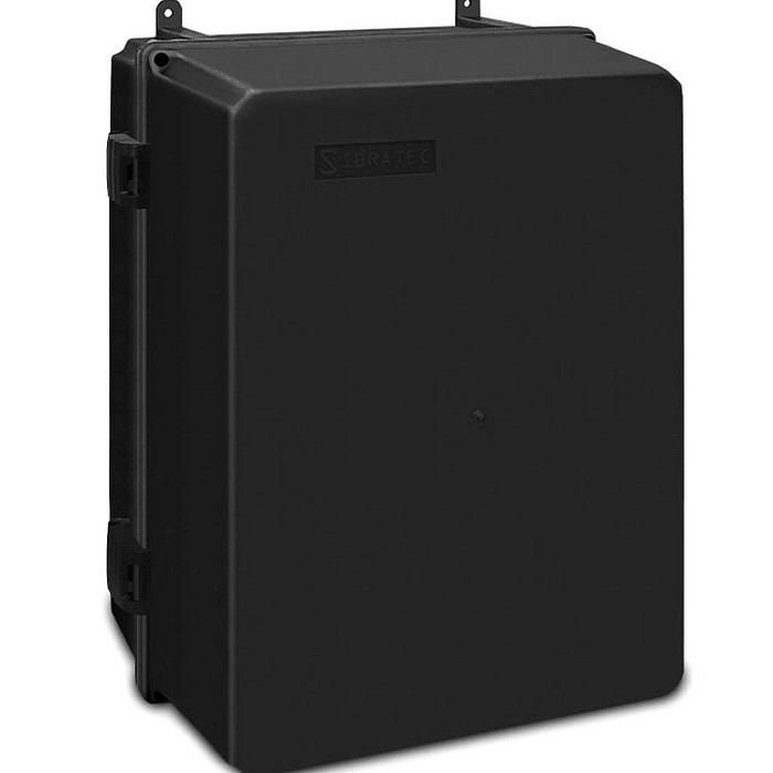 Quadro de Comando G 35x26x17cm Caixa Plástica Preta para Montagem de Materiais Elétricos - C352617