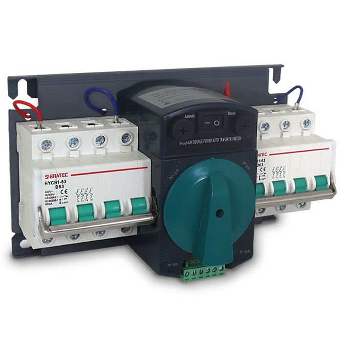 Chave de Transferência Automática 63A 4 Polos Rede Gerador - HYCQ5M