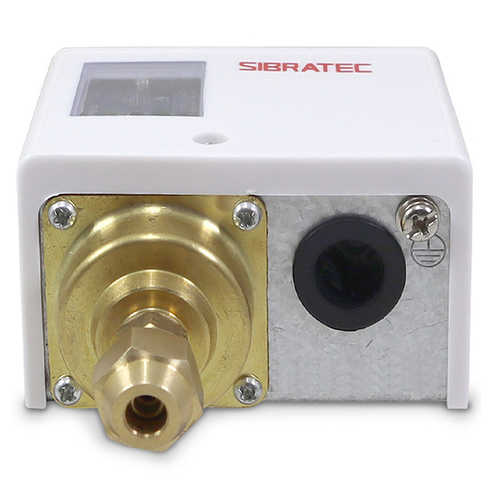 Pressostato Ajuste 1-10Bar com Autoreset e 1 Contato reversível 16A/220Vca - PC10