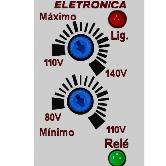 Relé Protetor Monitor Tensão 110/127V - Ajuste Mínimo 80V~110V Máximo 110V~140V - RMT