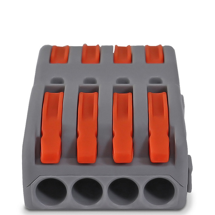 Conector de Emenda Rápida 4 Vias 4 Polos para Cabo até 4mm² Corrente máx. 32A - KV212