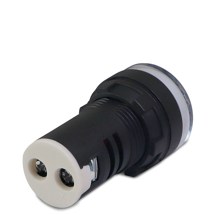 Sinaleiro LED Branco 110V-220V Padrão 22mm - AD22