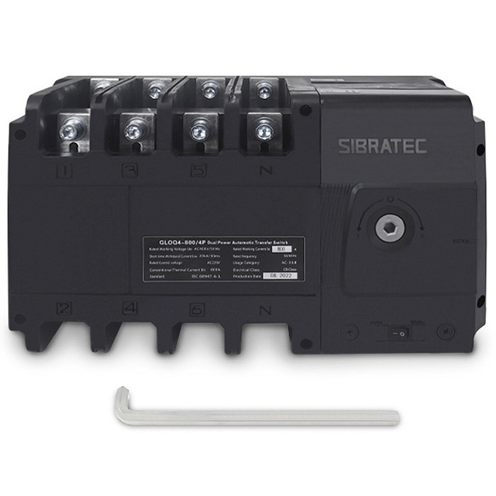 Chave de Transferência Automática 800A 4 Polos Rede Gerador sem Carga - GLOQ4-800/4P