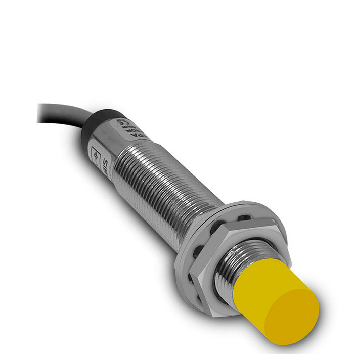 Sensor Indutivo não Faceado 12mm PNP-NA+NF 6-36V Range 4mm com 4 Fios - LM12-3004PC