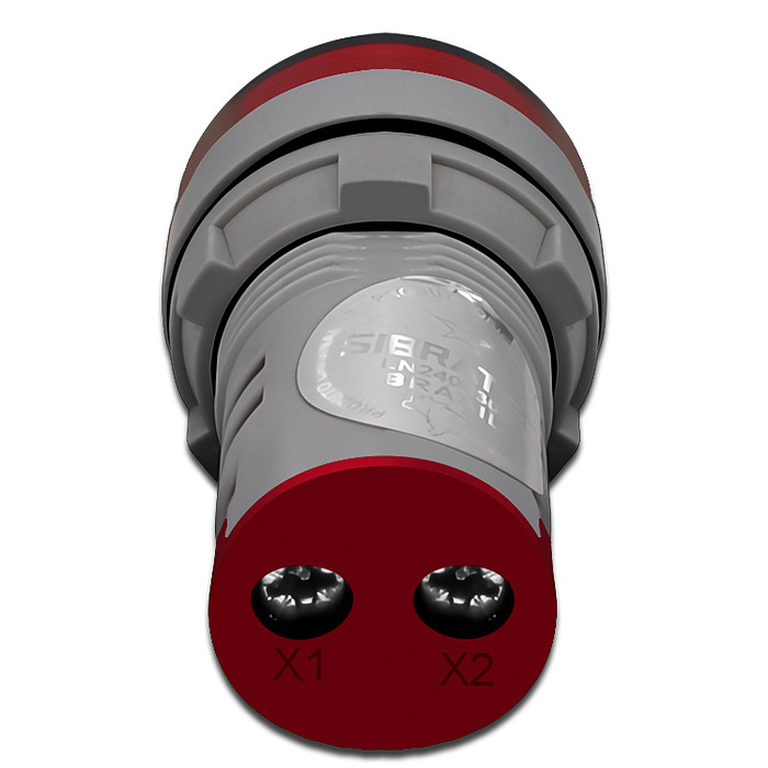 Frequencímetro Digital Medição 0-99Hz Vermelho Ø22mm - AD22-22HZ-R